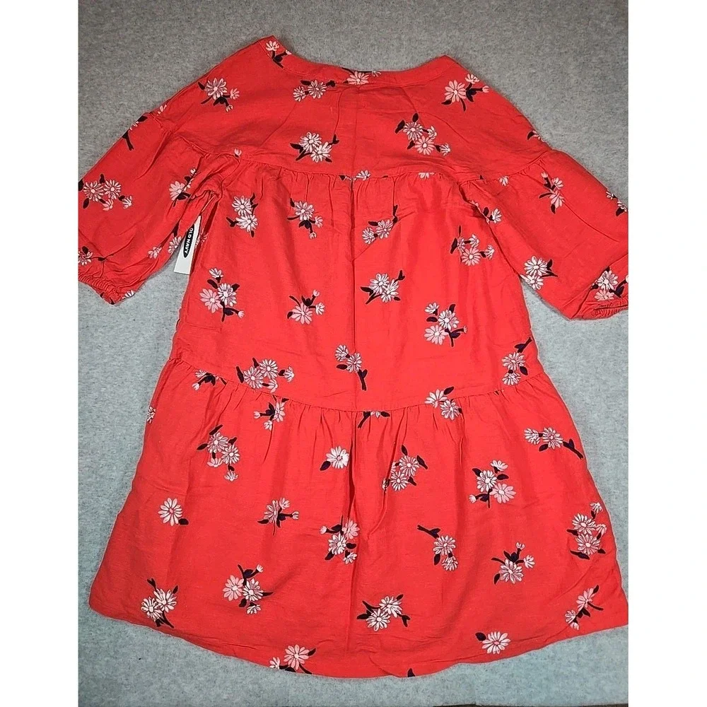 Old Navy Girls Swing Dress Size Medium (8) Short Sleeve Floral‎ Printed NWT
